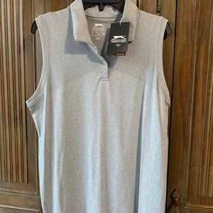 NWT Slazenger Women's Golf Polo Hydro-Dri Sleeveless Top - Ladies Medium NEW